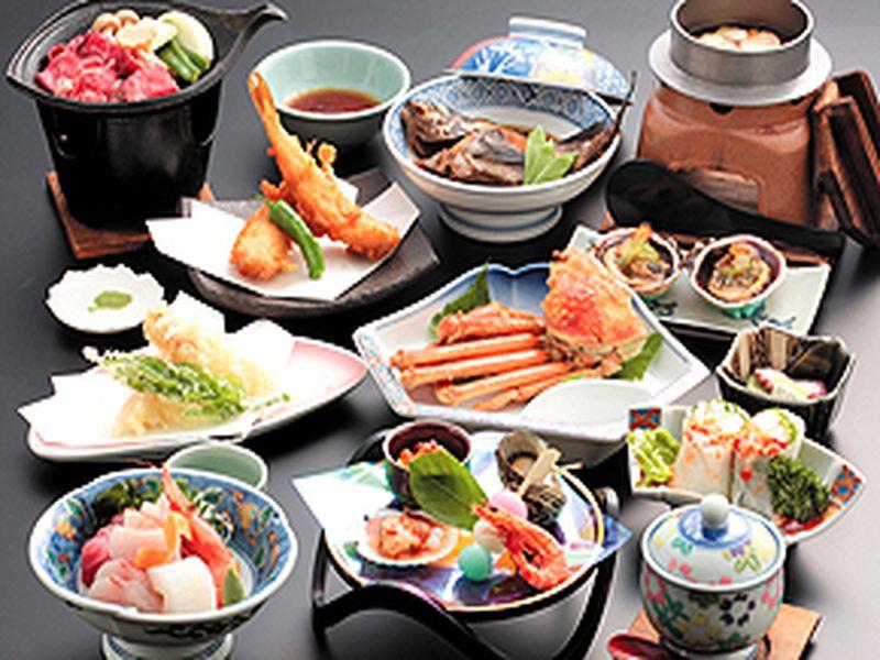 Example of Dinner, Ryokan Mamesen Taigetsu, Minamichita