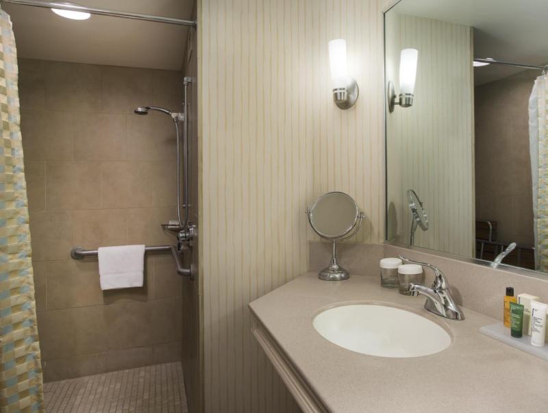 Parc 55 San Francisco - A Hilton Hotel Room Type - Skyline View - One King Bed Mobility/Hearing Accessible with Roll-in Shower