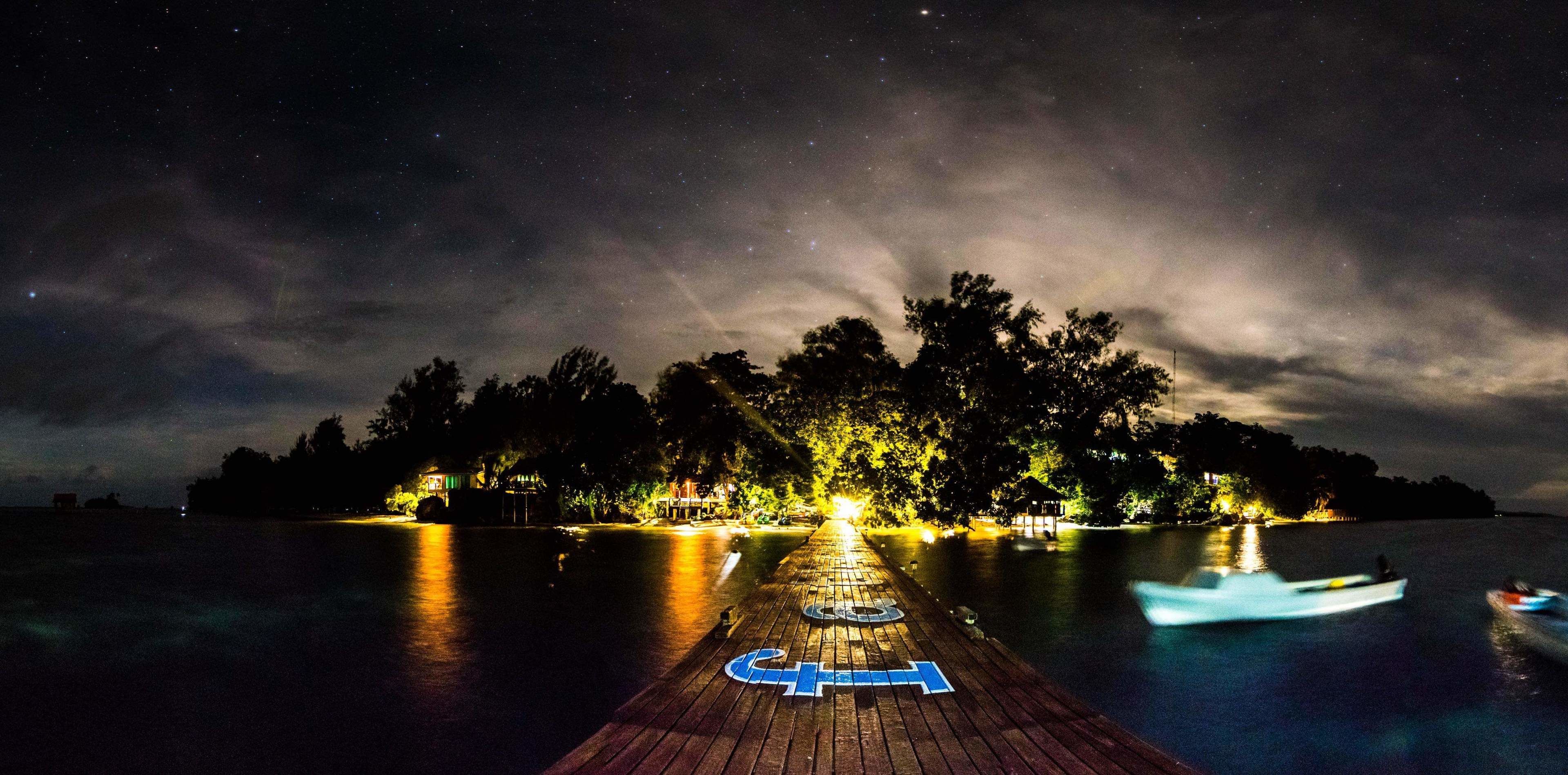 Front of property - evening or night