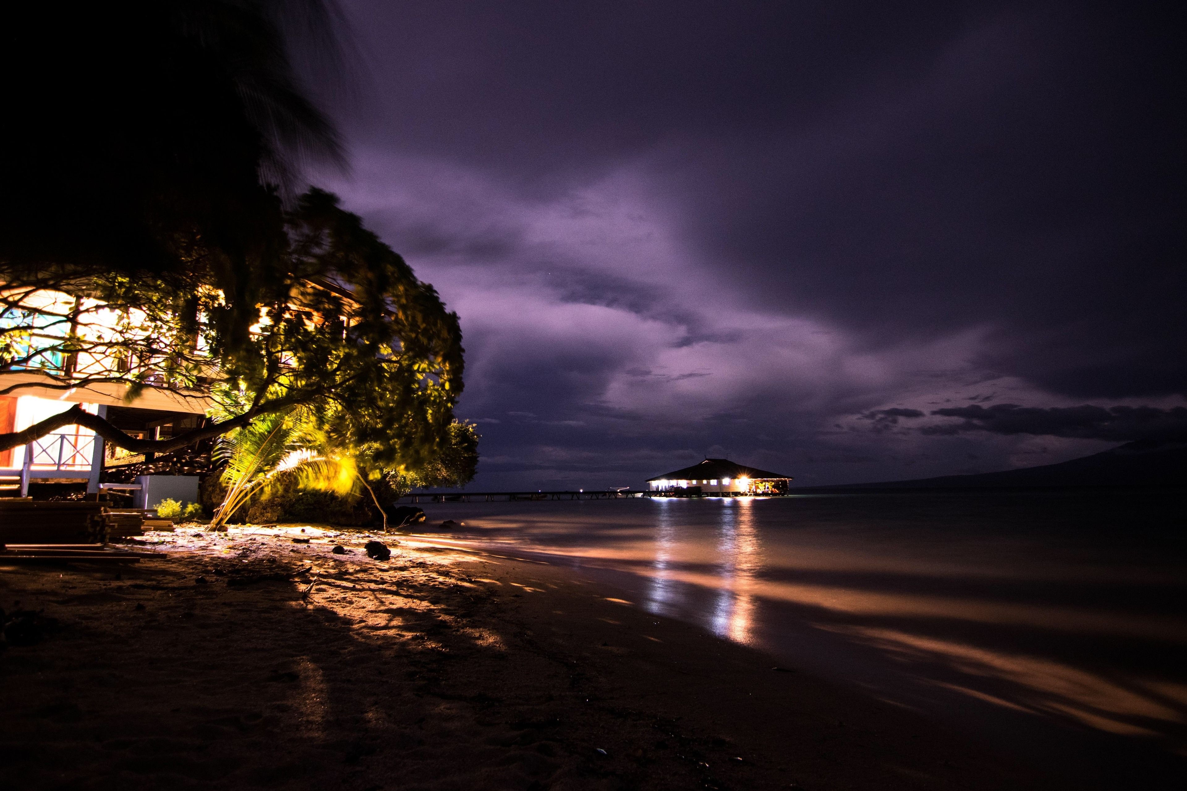 Front of property - evening or night