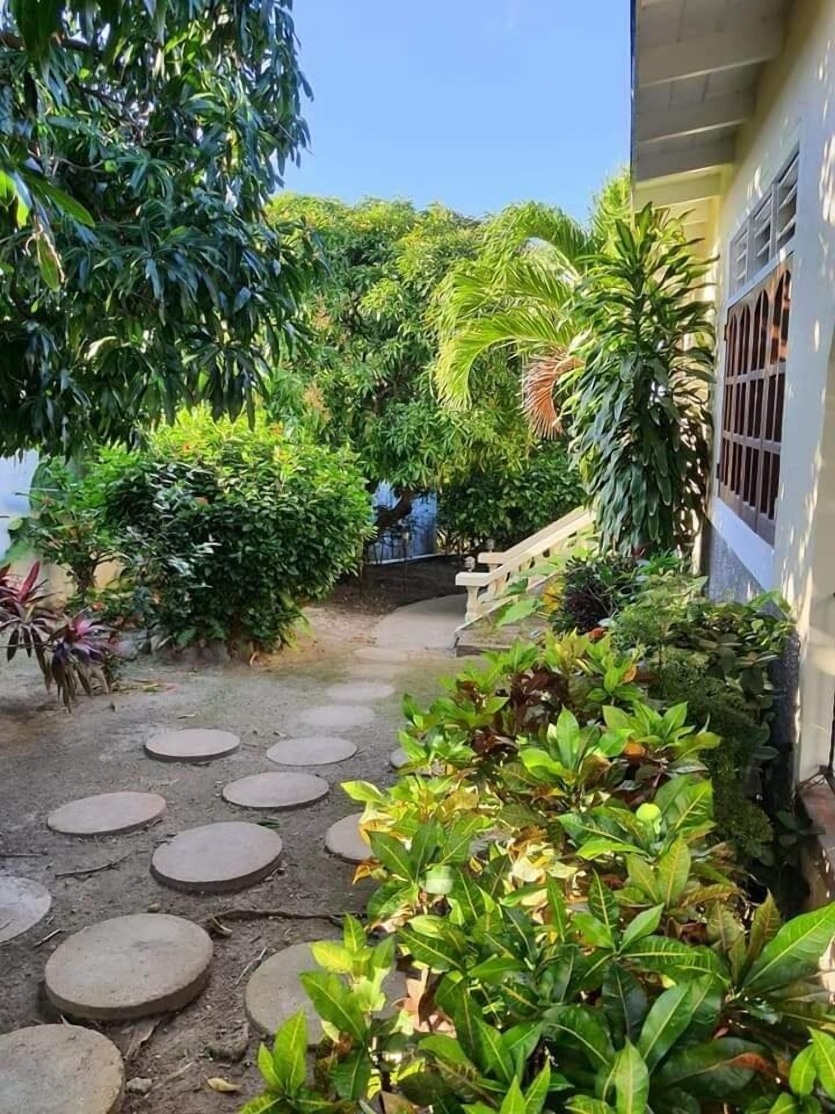 Outdoor wedding area