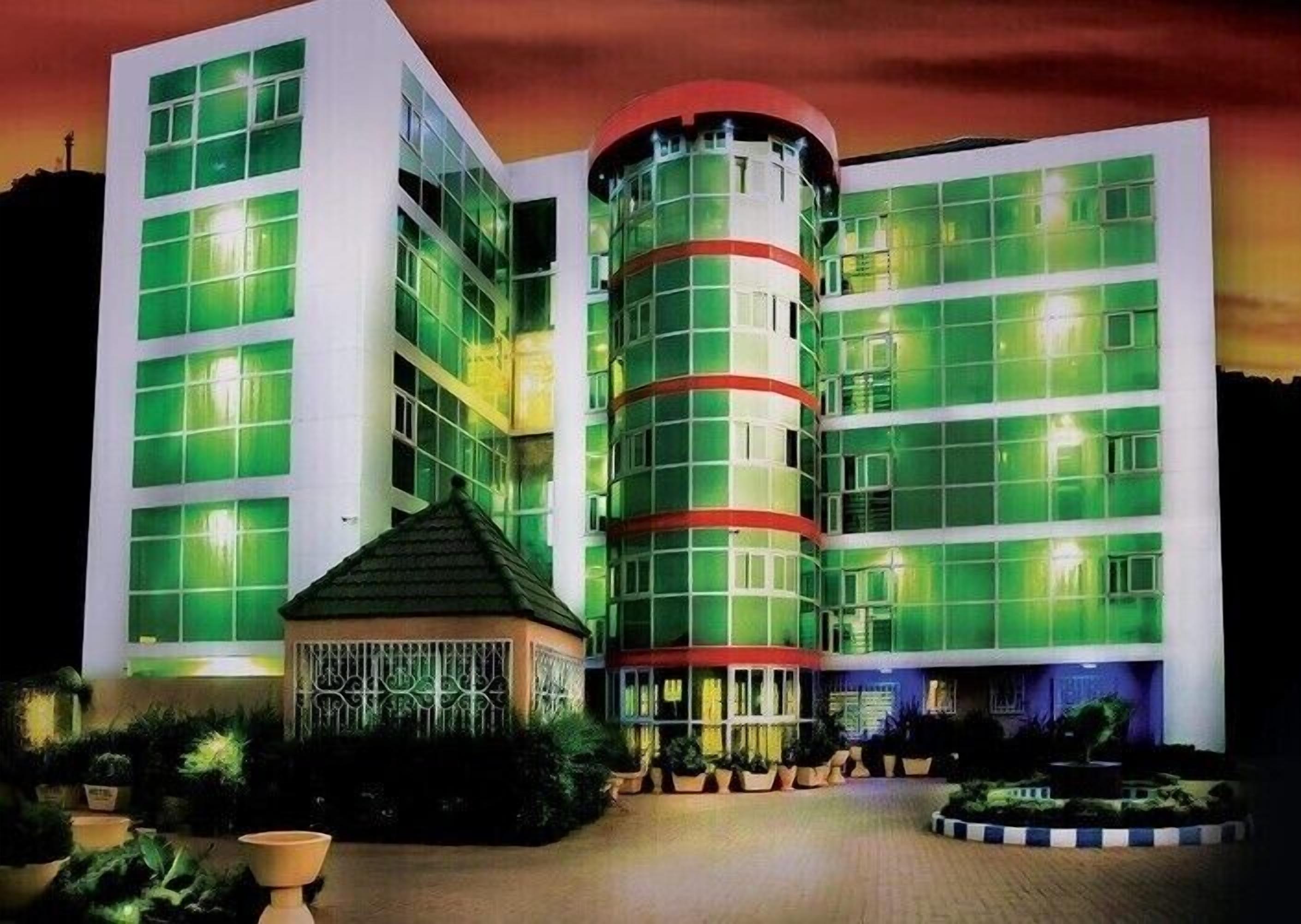 Front of property - evening or night