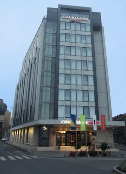 Hotel Front - Evening or Night