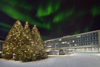 Hotel Front - Evening or Night