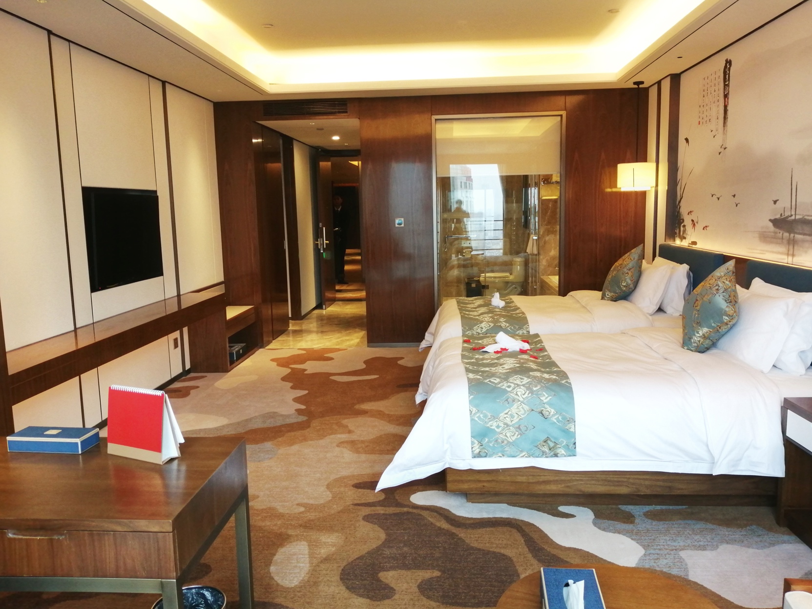 Dechen Jinling Grand Hotel Room Type - Deluxe River View Twin Room
