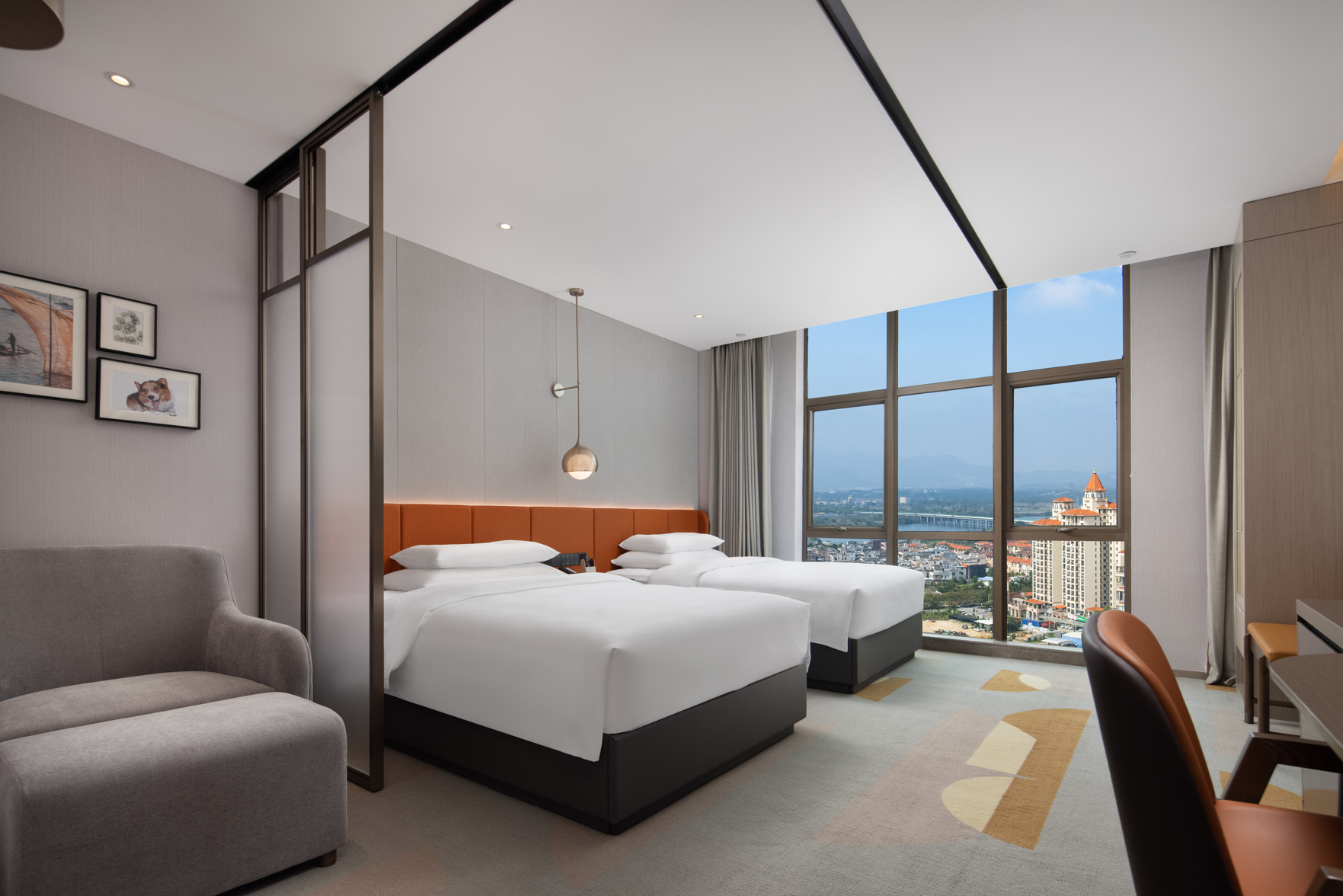 Home2 Suites by Hilton Shanwei Lufeng Room Type - Dynamic Twin Room (Schuda Mattress+smart Toilet+dual Function Refrigerator+capsule Coffee Machine)