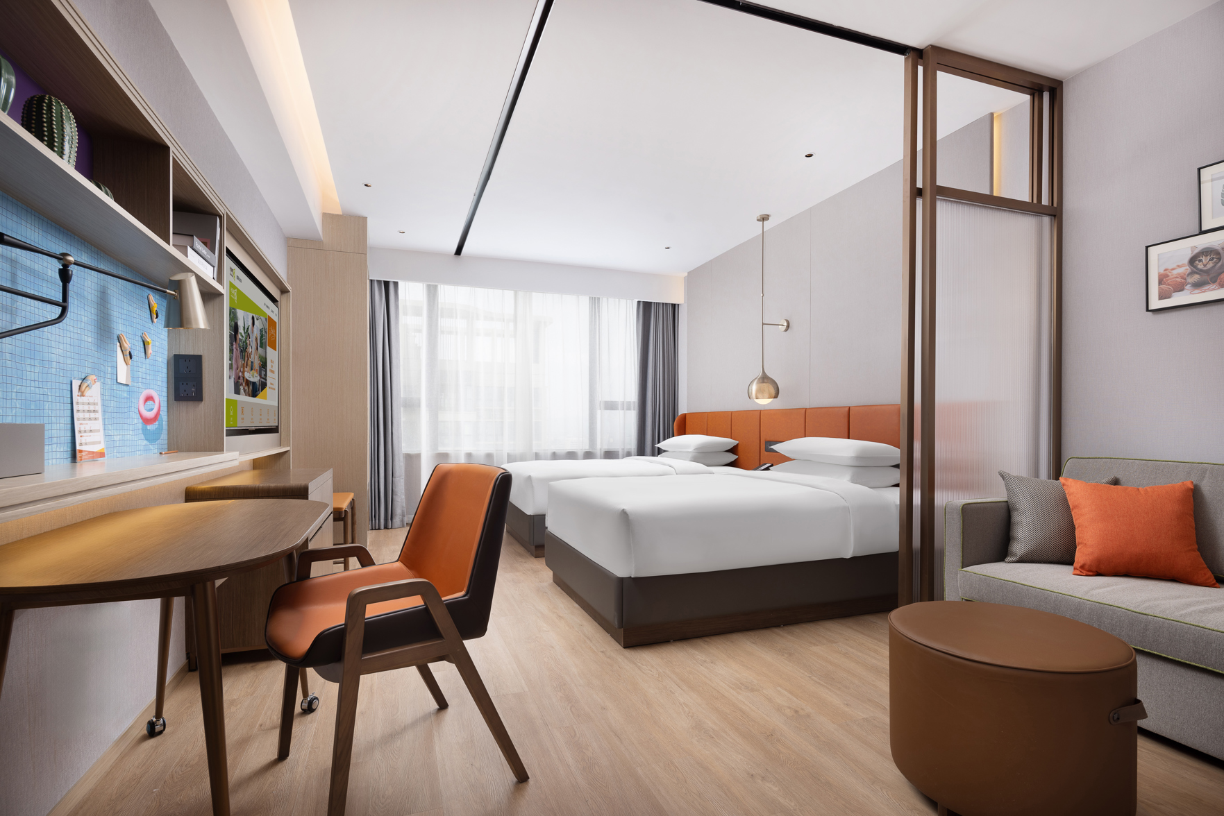 Home2 Suites by Hilton Chaozhou Room Type - Dynamic Superior Twin Room