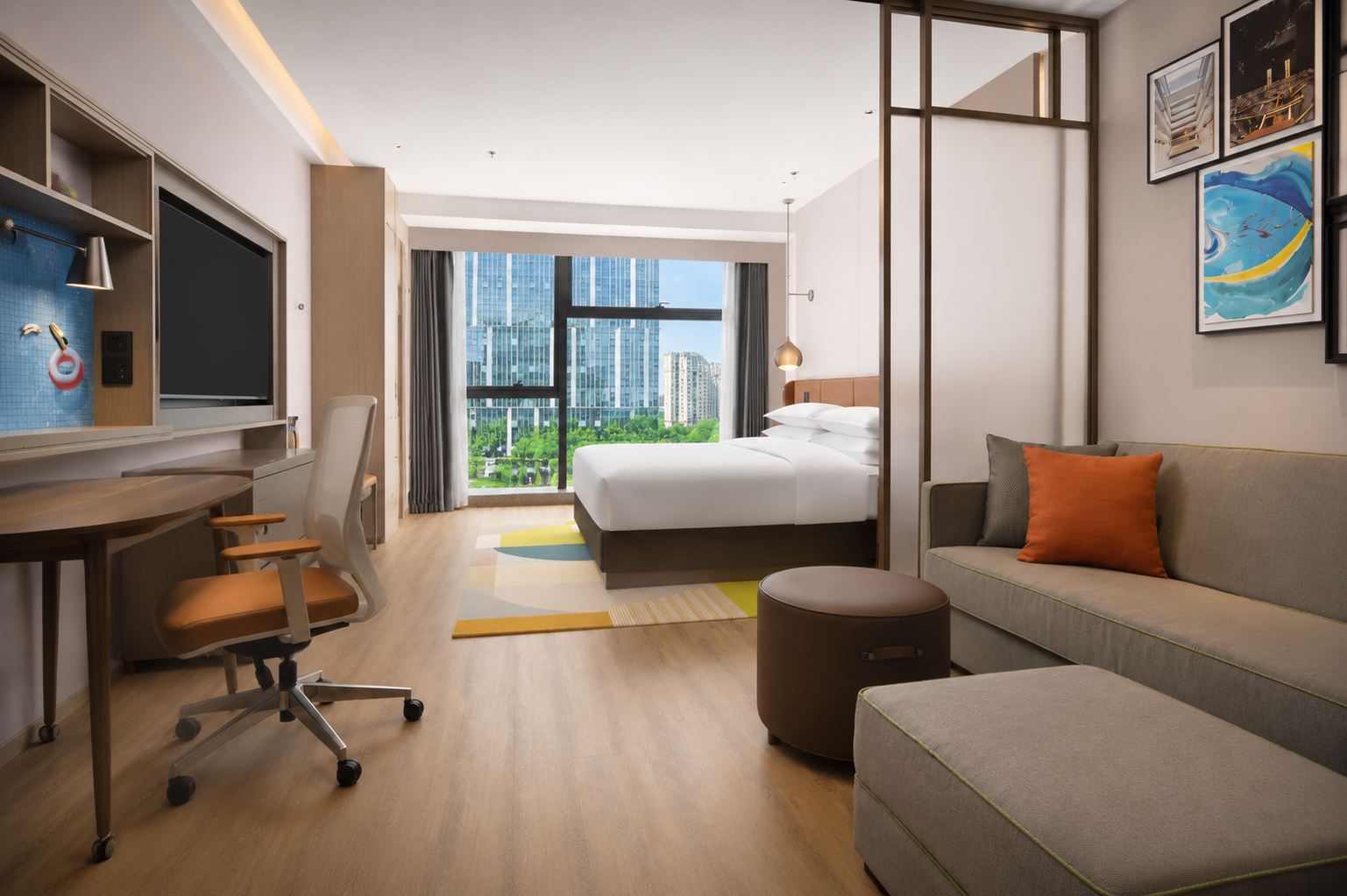 Home2 Suites by Hilton Chengdu Qingyang Room Type - Dynamic Double Bed Room