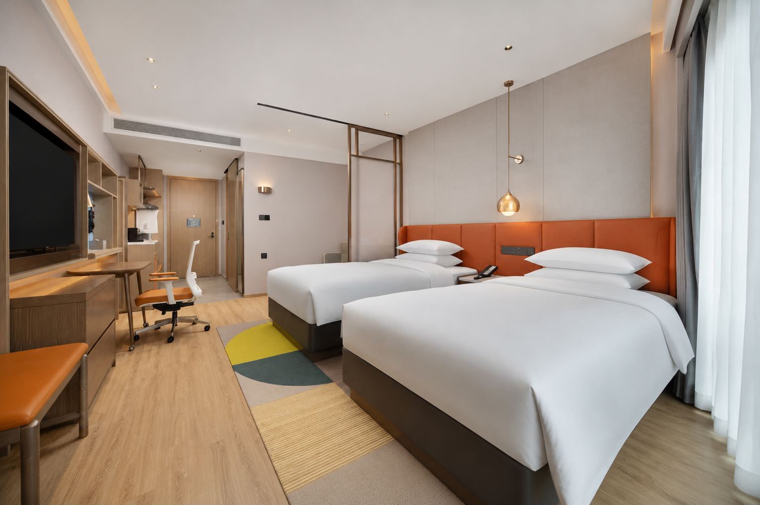 Home2 Suites by Hilton Chengdu Qingyang Room Type - Dynamic Deluxe Twin Room