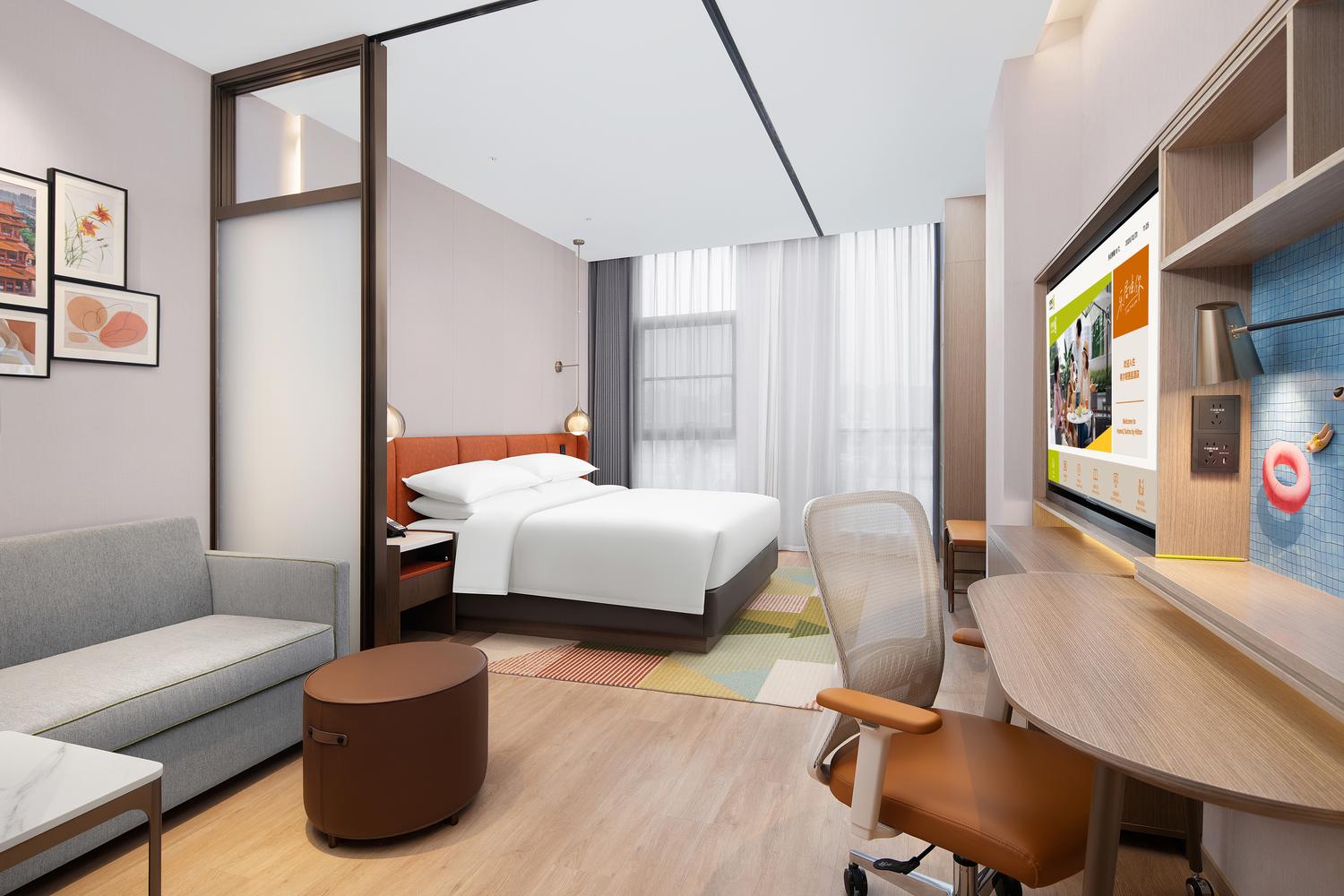 Home2 Suites by Hilton Xuzhou Yunlong Room Type - Superior Dynamic Double Bed Room (Capsule Coffee Machine, Mini Fridge, Ironing Machine, Sofa Bed) Home2 Suites by Hilton Xuzhou Yunlong Room Type - Superior Dynamic Double Bed Room (Capsule Coffee Machine, Mini Fridge, Ironing Machine, Sofa Bed)