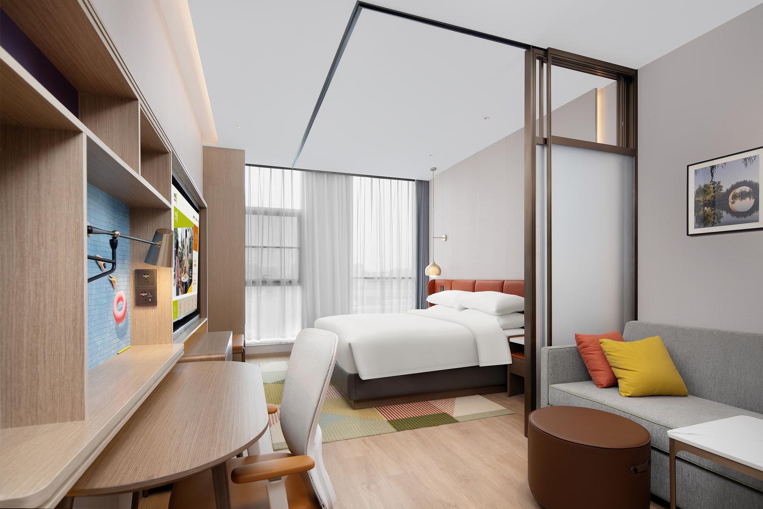 Home2 Suites by Hilton Xuzhou Yunlong Room Type - Dynamic Double Bed Room (Capsule Coffee Maker, Small Refrigerator, Ironing Machine, Wireless Chargin Home2 Suites by Hilton Xuzhou Yunlong Room Type - Dynamic Double Bed Room (Capsule Coffee Maker, Small Refrigerator, Ironing Machine, Wireless Chargin