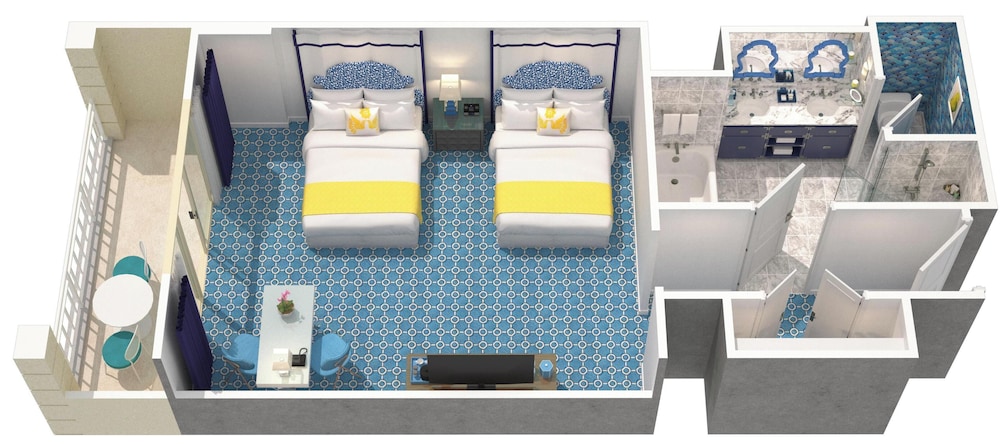Eau Resort & Spa Room Type - Ocean Front Two Double Room