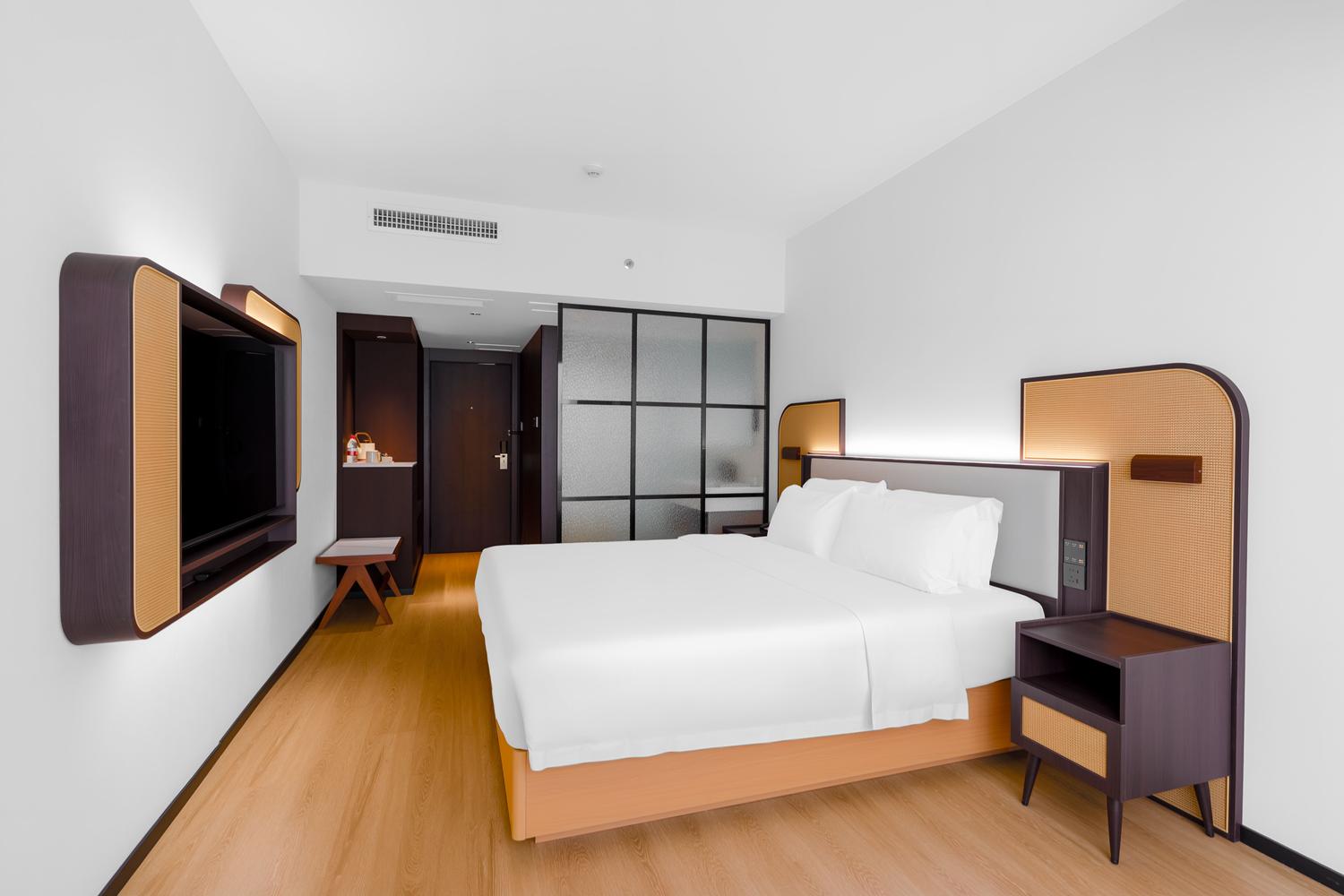Shanshui Trends Hotel North Huaqiang Room Type - Renovated Premium Queen Room (Smart Toilet + Smart Room Control + Laifen Hair Dryer)